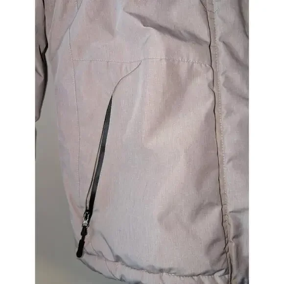 CK Jacket Womens Size Medium Black Hooded Fleece Lined Outdoor Chic - Picture 4 of 6